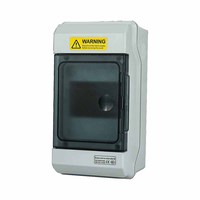 Boîtier de distribution électrique extérieur étanche à montage ouvert 12 voies série HT IP65 UL-V0 en ABS pour instruments électroniques