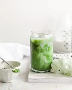 2022 개인 상표 순수한 유기 Matcha 녹차 분말 좋은 물 가용성 Matcha