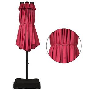 Ombrellone <span class=keywords><strong>da</strong></span> esterno a doppia faccia per Patio <span class=keywords><strong>da</strong></span> esterno 15 piedi <span class=keywords><strong>da</strong></span> <span class=keywords><strong>giardino</strong></span> in alluminio con doppia tettoia parasole con manovella - Product Image 4