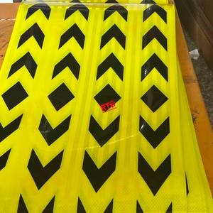 Tiras Reflectantes de Flecha Negra para Serigrafía en PET EGP <span class=keywords><strong>Amarillo</strong></span> Limón de 2/3/4 Pulgadas, Adhesivo Reflectante, Vinilo Reflectante - Product Image 1