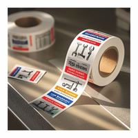 Feuille d'étiquette d'autocollant d'impression adhésive double face personnalisée Offre Spéciale