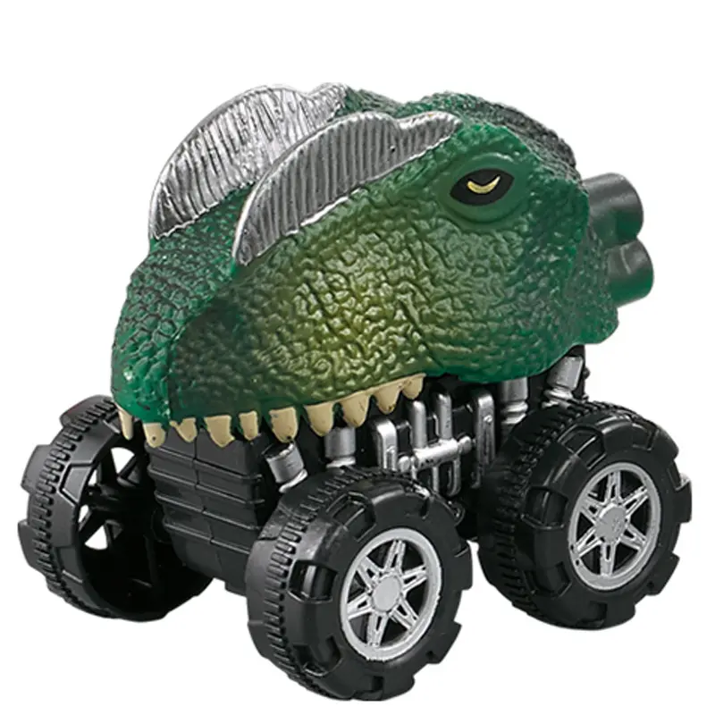 High quality kids multiple styles plastic pull back dinosaur dinosaur model press toy Boai car set ground stall gift wholesale