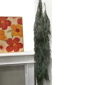 Guirlandes de Noël Secret Garden 200 cm, feuilles de cyprès artificielles en plastique, décoration de cheminée, décoration de fenêtre, style américain - Product Image 1