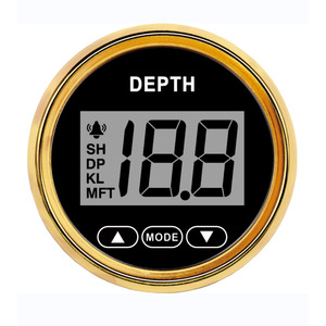 Sonde de profondeur numérique à portée de 100 mètres pour yacht/bateau avec alarme, comprend un capteur, matériau en laiton 316L et PVC pour utilisation marine, tension 12V - Product Image 5