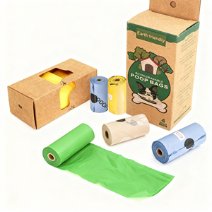 Bolsas Ecológicas para Excremento de Mascotas con Borde Plano, Bolsas Biodegradables Desechables para Desechos de Perros - Product Image 3