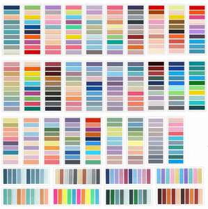 7400 Etiquetas Adhesivas Transparentes de PET para Estudiantes, Juego de 37 Piezas, Fluorescentes, Morandi, Resistentes al Agua, para Marcar en Blocs de Notas - Product Image 2