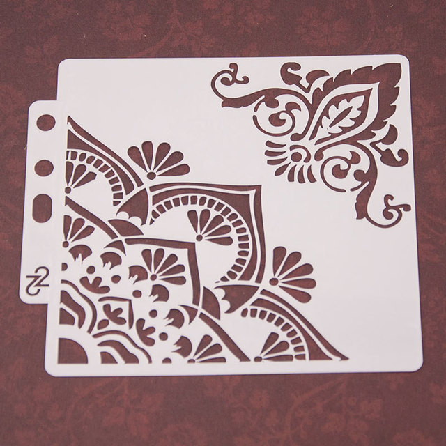 Popular PET Craft Sheet Reusable Decoration Plastic Wall Stencils for Painting