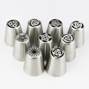 Stainless Steel Russian Piping Tip Set Flower Shape <b>Cake</b> <b>Decorating</b> Tools For Wedding Baking <b>Supplies</b> - Product Image 4