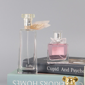 Nouvelles idées de cadeaux Nœuds de ruban personnalisés pour la décoration de bouteilles de parfum Ruban élastique élégant en gaze de neige Fournitures d'emballage cadeau - Product Image 2