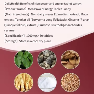 Energie-Tabletten für Männer Reine Kräuter-Power-Pillen Süßigkeiten-Nahrungsergänzungsmittel mit Schwarzem Maca-Wurzel für Erwachsene - Product Image 6