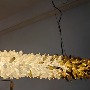 Lustre moderne <span class=keywords><strong>de</strong></span> luxe lampes Cristal Lustre maison lampes <span class=keywords><strong>de</strong></span> salon luminaire suspendu décoration lustre en cristal <span class=keywords><strong>de</strong></span> roche - Product Image 5