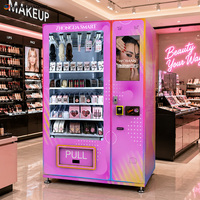 Distributeur automatique commercial de produits de beauté (perruques, cils, cosmétiques) avec écran tactile 22 pouces, compatible SDK, basé sur le cloud, acceptant la monnaie et le paiement en espèces