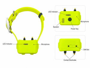 Hound Dog GPS Collar with <b>Speaker</b> Hound Trainer IP68 Waterproof Locator GunDog Tracking with E-shock - Product Image 3