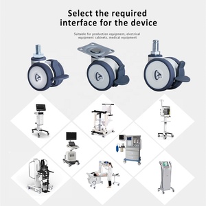 Ruedas Giratorias de 65 mm con Tapón de Cilindro, Fabricadas en Plástico, para Cunas y Carriolas de Bebé - Product Image 6