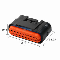 Sistema de Control de Computadora Automotriz ECU, Conector a Prueba de Agua para Automoción, Enchufe de 34 Agujeros, Conector de 2 a 3 Unidades