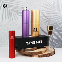 Flacon pulvérisateur de voyage vide en aluminium personnalisé de 8 ml, 10 ml, 20 ml, 30 ml, rechargeable, atomiseur de parfum torsadé, doré