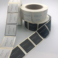 Autocollants Personnalisés Vinyle PP Doré à Chaud Imperméables, Étiquettes Adhésives Brillantes pour Bougies, Impression d'Étiquettes Logo pour Bocaux de Bougies