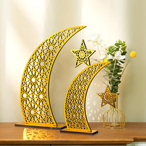 Ramadan 2026, lune en acrylique, Eid Mubarak, cadeaux musulmans, décoration de la maison pour le Ramadan, grande lune pour le sol, Eid Mubarak, croissant de lune avec étoile - Product Image 1