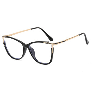 Marcos de metal óptico para mujer, antiluz azul, Cuadrado redondo grande, aleación de <span class=keywords><strong>oro</strong></span> caqui 2025 - Product Image 3