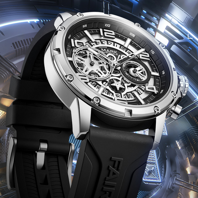 Mark Fairwhale New Arrival Fashion Trendy Sporty Mens Multifunctional Luminous Water Resistant Quartz Watch Wholesale FW-5055