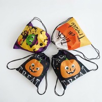 Sac à dos pliable tendance pour l'extérieur avec cordon de serrage, en polyester 210D, option cadeau, pour Halloween