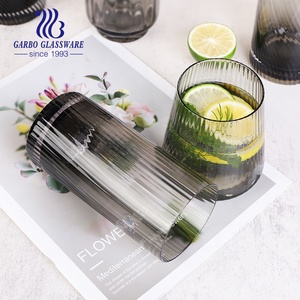 Vaso de Vidrio Negro de Color Sólido Personalizado con Diseño de Martillo para Jugo o Agua, para el Hogar, Vaso de Vidrio de Alta Gama, Vaso para Whisky - Product Image 4