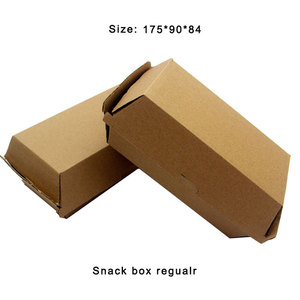 Personalizzare il Logo stampato <span class=keywords><strong>Burger</strong></span> ondulato Hot Dog patatine fritte scatole da imballaggio Snack con coperchio in cartone scatole cibo da asporto - Product Image 6