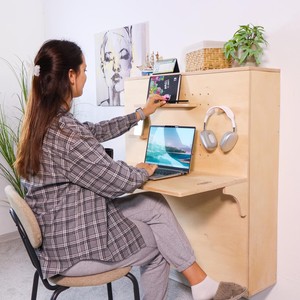<span class=keywords><strong>Lit</strong></span> Murphy <span class=keywords><strong>mural</strong></span> avec bureau intégré, <span class=keywords><strong>lit</strong></span> simple pliable pour petits appartements, salon, OEM - Product Image 1