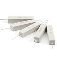 Longwei 5W-10W Horizontal Ceramic Cement Resistors Wirewound Non Flammable Small-sized Resistor 0.1-150K 1/2/5% Strong Pulse