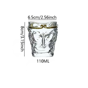Venta caliente 110ml Nuevo estilo Diseño creativo Resistente al calor Monkey King Glass Cup - Product Image 2