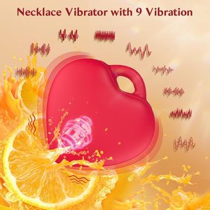A forma di cuore giocattoli sessuali App vibratori per donne all'ingrosso di san valentino regali erotici Mini giocattoli sessuali discreti collane vibranti - Product Image 3