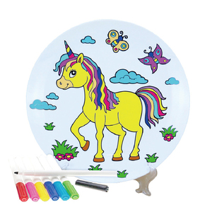 Jouets éducatifs interactifs pour enfants, tasse et assiette <span class=keywords><strong>de</strong></span> dessin animé inachevés, ensemble <span class=keywords><strong>de</strong></span> tasses en céramique personnalisées pour les activités familiales - Product Image 5
