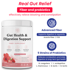 Régime alimentaire <span class=keywords><strong>pour</strong></span> la santé intestinale à marque privée Fiber Maxing : Probiotiques, prébiotiques, soutien du métabolisme, <span class=keywords><strong>poudre</strong></span> de fibres alimentaires - Product Image 2
