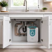 Système de filtration d'eau domestique sous l'évier de cuisine 3000 GPD 0,5 micron Préfiltre électrique Purificateur d'eau du robinet hautement efficace