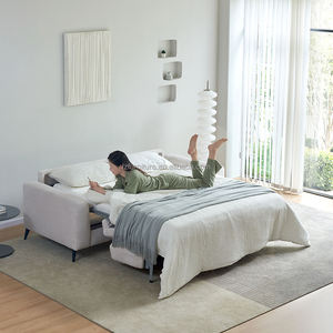 Canapé-lit convertible OEM 3 places, double usage, petit, moderne, en tissu, pliable, pour salon, appartement, hôtel - Product Image 4
