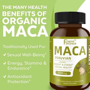 Cápsulas de Extracto de Raíz de Maca Personalizadas, 250 Unidades, para Apoyo de Energía y Resistencia, Enfocadas en la Salud y Vitalidad Masculina - Product Image 5