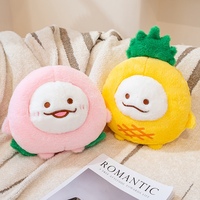Personnalisable Amovible Fruit Fée En Peluche Jouet Doux Amovible Ananas Pêche Animal En Peluche Cadeau pour Enfants Plantes Article