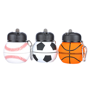 Botella <span class=keywords><strong>de</strong></span> agua <span class=keywords><strong>de</strong></span> silicona para deportes al aire libre, libre <span class=keywords><strong>de</strong></span> BPA, para niños, botella <span class=keywords><strong>de</strong></span> agua plegable para la escuela - Product Image 1