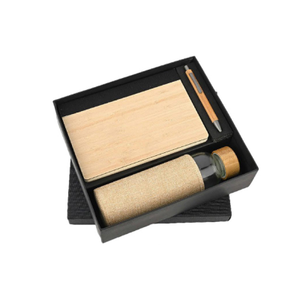 Elegant 3 In 1 <b>Gift</b> Set Featuring Pen Notebook And Water Bottle Designed For Corporate Gifting Employee Recognition Business - Product Image 3