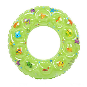 Thickened Double Layer Crystal Swimming <b>Ring</b> <b>Cartoon</b> Inflatable Life <b>Ring</b> For Children And Adults Round PVC Floatation Aid - Product Image 2
