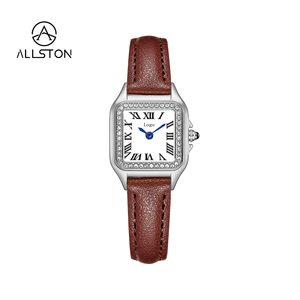 นาฬิกาข้อมือผู้หญิงแฟชั่นสปอร์ตหรูหราสไตล์วินเทจ ตัวเรือนโลหะผสม สายหนัง ดีไซน์เรียบง่าย หน้าปัดสี่เหลี่ยมเล็ก แบบอนาล็อก ราคาโรงงาน พร้อมส่งแบบดรอปชิปปิ้ง - Product Image 3