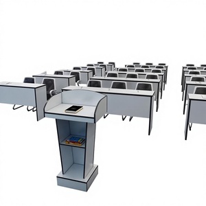 Table et Chaise de Bureau Moderne Minimaliste <span class=keywords><strong>en</strong></span> Bambou pour Formation, Conférence, Organisation <span class=keywords><strong>Scolaire</strong></span>, Bureau, Salle de Tutorat - Product Image 1
