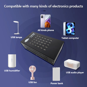 Station <span class=keywords><strong>de</strong></span> charge USB à charge rapide 300W 30 ports avec câble pour iPhone iPad Samsung PC <span class=keywords><strong>Kindle</strong></span> <span class=keywords><strong>Chargeur</strong></span> multi-USB - Product Image 4