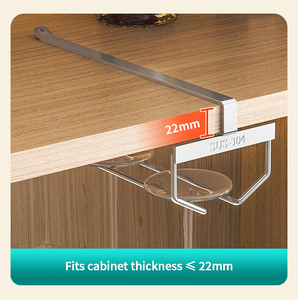 Soporte <span class=keywords><strong>de</strong></span> cocina <span class=keywords><strong>para</strong></span> almacenamiento, <span class=keywords><strong>de</strong></span> acero inoxidable 304, sin perforación, <span class=keywords><strong>para</strong></span> copas <span class=keywords><strong>de</strong></span> vino, <span class=keywords><strong>de</strong></span> 4 niveles, soporte flotante <span class=keywords><strong>para</strong></span> bebidas o estante <span class=keywords><strong>de</strong></span> <span class=keywords><strong>techo</strong></span> - Product Image 6