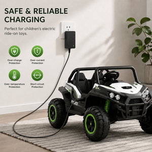 Chargeur de batterie au plomb 12V 2A avec port DC 5.5x2.1mm et prise UK pour véhicules électriques pour enfants, voitures jouets, trottinettes et karts - Product Image 6