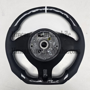 พวงมาลัยคาร์บอนไฟเบอร์แบบเจาะรูหุ้มหนังแท้สำหรับรถยนต์ BMW E46 M3 ขายดี คุณภาพเยี่ยม - Product Image 3