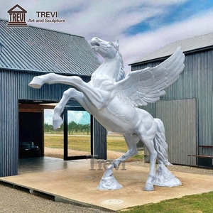 In ottone <span class=keywords><strong>antico</strong></span> animale statua <span class=keywords><strong>bronzo</strong></span> alato cavallo scultura per il parco giardino all'aperto - Product Image 4