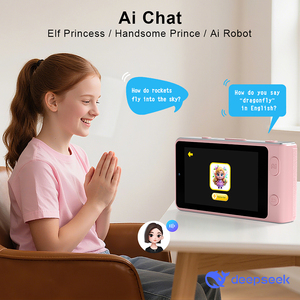 Cámara inteligente de aprendizaje AI para niños con Sensor CMOS Proyección MP3 10x-20x Zoom óptico Mini HD Pantalla de protección ocular Tech Idea de regalo - Product Image 2