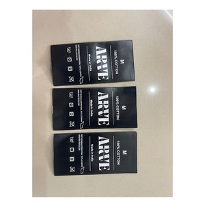 High Quality Custom Clothing Hang Tags with Logo Printed <b>Thick</b> <b>Paper</b> Tags with String for Fashion Brands Boutique Packaging - Product Image 1