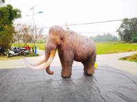 Éléphant gonflable géant, éléphant de dessin animé gonflable géant pour la publicité, décoration de rue